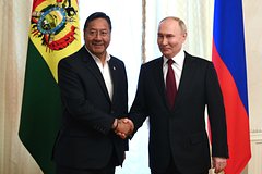 Путин и президент Боливии съели щи с перепелкой на завтрак