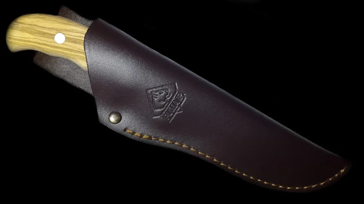 Нож с деревянной ручкой в ножнах knife leather pocket knife wood