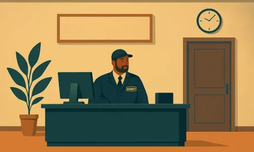 Изображение ресепшн зоны для охраны